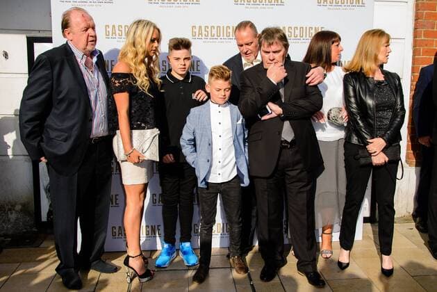 . 08 06 2015. The Ritzy, London, United Kingdom. Paul Gascoigne and family attend The World Premiere of Gascoigne.  xChrisxJosephx xixImagesx IIM-10480-0016