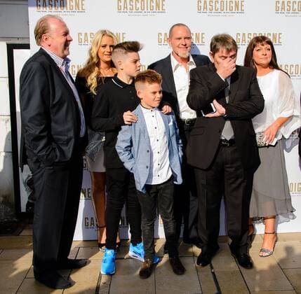 . 08 06 2015. The Ritzy, London, United Kingdom. Paul Gascoigne and family attend The World Premiere of Gascoigne.  xChrisxJosephx xixImagesx IIM-10480-0017