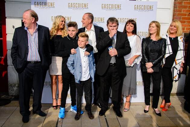 . 08 06 2015. The Ritzy, London, United Kingdom. Paul Gascoigne and family attend The World Premiere of Gascoigne.  xChrisxJosephx xixImagesx IIM-10480-0018