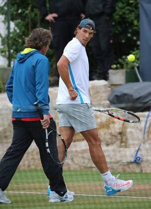 09.06.2015 ATP Tennis Herren Tour,Mercedes Cup Stuttgart , Tennis 09.06.2015,ATP Tour,Mercedes Cup Stuttgart,Tennis, Sport,im Bild: Rafael Nadal trainiert