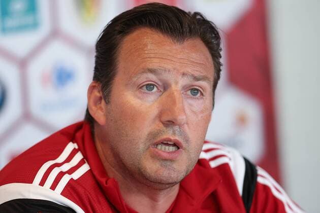 - BRUSSELS, BELGIUM: Belgium s head coach Marc Wilmots pictured during a press conference PK Pressekonferenz of the Belgian national soccer team The Red Devils in Brussels, Tuesday 09 June 2015. The Devils are preparing for a Euro 2016 qualification game against Wales. BRUNOxFAHY  x04639620x