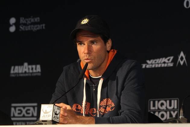Tommy Haas ( GER ) Bei der PK Mercedes-Cup, Tennis, ATP Tennis Herren World Tour, 09.06.2015, Foto:Langer Eibner Copyright: Langer Eibner-Pressefoto EP_HLR