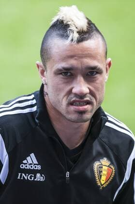 Anderlecht , Belgium June , 09 2015 Football UEFA Qualification EURO 2016 Training Red Devils in Anderlecht before game against Wales Qualification On this picture : Raja Nainggolan MichelxGouverneur xxGOUVE 