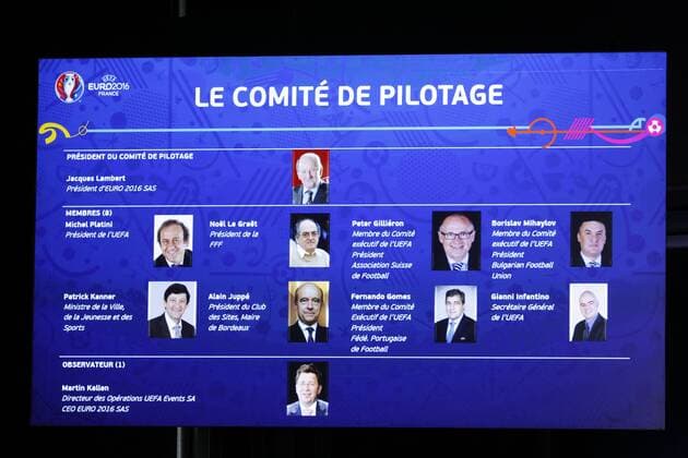 Aktuell Fußball, EURO 2016, Pressekonferenz von UEFA-Präsident Platini zum Start des Kartenvorverkaufs - Pressekonferenz, 365 Tage bis zur Europameisterschaft, EURO 2016 - Paris - 10 06 2015 GwendolineLeGoff 