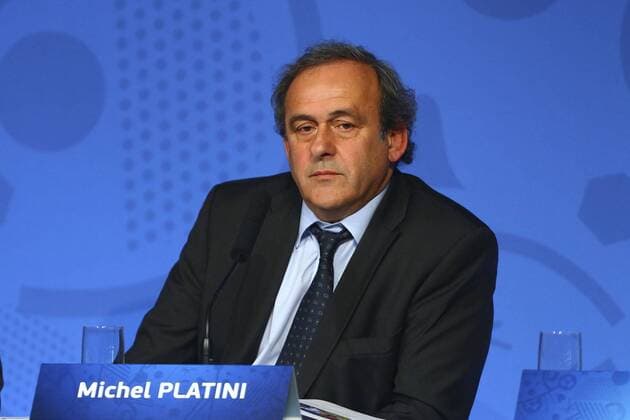 Michel Platini ( President UEFA) - Pressekonferenz, 365 Tage bis zur Europameisterschaft, EURO 2016 - Paris - 10 06 2015 GwendolineLeGoff 