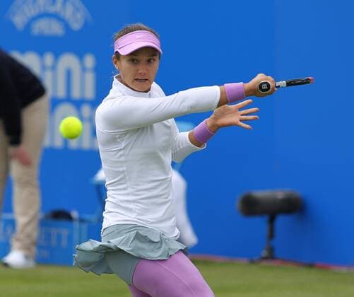 TENNIS - WTA Tennis Damen Aegon Open 2015 NOTTINGHAM,ENGLAND,10.JUN.15 - TENNIS - WTA Tour, Aegon Open. Image shows Lauren Davis (USA). GEPAxpictures xAlanxGrieves