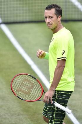 PHilipp Kohlschreiber (GER) Aktion Jubel jubelt Freude Emotion nach gewonnenem Punkt 10.06.2015 Tennis Mercedes-Cup Stuttgart Weißenhof TC Weissenhof Mercedescup Mercedes Cup 06.06..-14.06.2015 Mercedes-Cup Stuttgart Weißenhof 2015