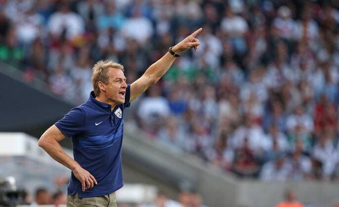 10.06.2015, Fussball Deutsche Nationalmannschaft, Testspiel, Deutschland - USA im RheinEnergieSTADION, Köln. Trainer Jürgen Klinsmann (USA) 