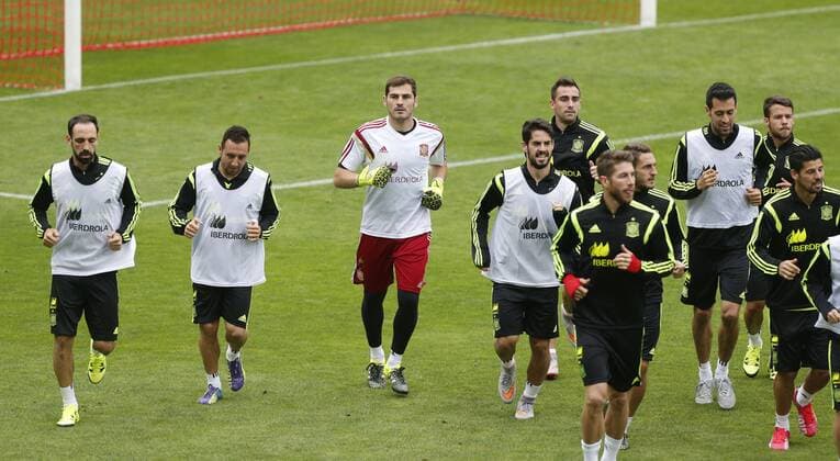 Aktuell Fußball, Training Nationalteam Spanien Entrenamiento de Espana en Las Rozas. Spain s national team Nationalteam training session in Las Rozas. In this picture, the players in action. xPABLOGARCIAx 