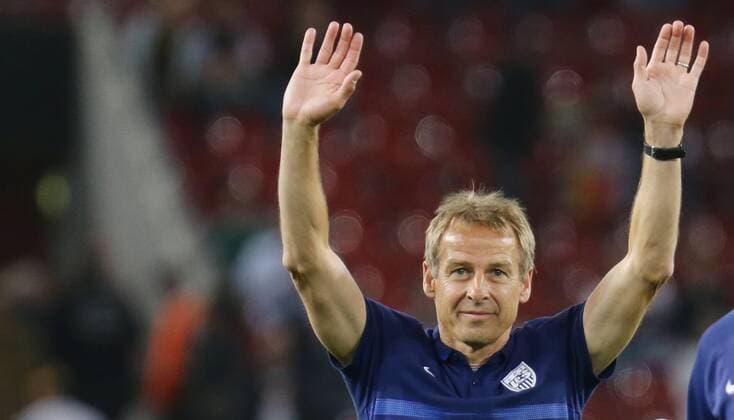 Köln , Fußball Länderspiel Deutschland vs. USA , Trainer Jürgen Klinsmann ( USA )