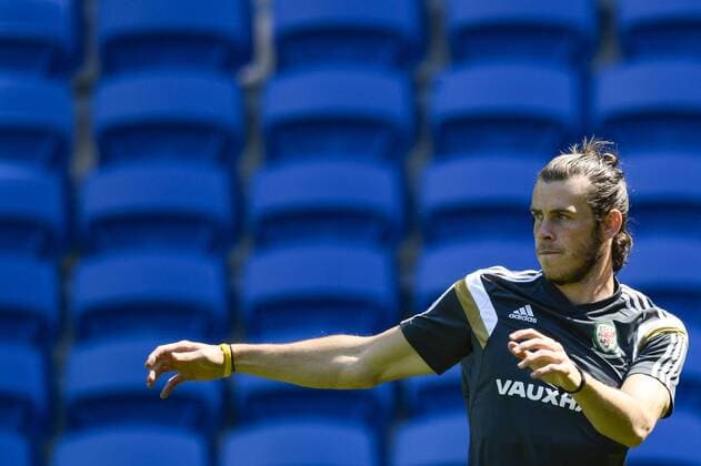 - CARDIFF, UNITED KINGDOM: Wales Gareth Bale pictured during a training session of the Welsh national soccer team, Thursday 11 June 2015, in Cardiff, Wales, United Kingdom. The Welsh team plays against Belgian national soccer team Red Devils in a Euro 2016 qualification game on Friday. DIRKxWAEM  x04640490x