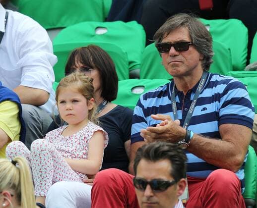 Vater Peter und Mutter Brigitte die Eltern von Tommy Haas mit der Tochter Valentina Haas auf dem Schoss Mercedes Cup, Tennis, ATP Tennis Herren World Tour, 11.06.2015, Foto:Langer Eibner Copyright: Langerx xEibner-Pressefoto EP_HLR
