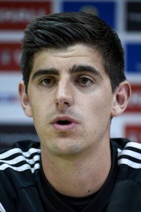 Aktuell Fußball, PK Nationalmannschaft Belgien in Cardiff - CARDIFF, UNITED KINGDOM: Belgium s goalkeeper Thibaut Courtois pictured during a press conference PK Pressekonferenz of Belgian national soccer team Red Devils, Thursday 11 June 2015, in Cardiff, Wales, United Kingdom. The Red Devils play against the Welsh national soccer team in a Euro 2016 qualification game on Friday. DIRKxWAEM  x04640887x