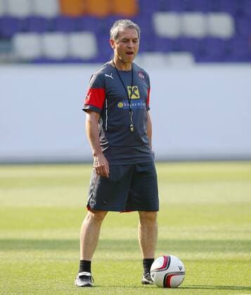 Aktuell Fußball, Training Nationalteam Österreich SOCCER - UEFA EURO EM Europameisterschaft Fussball 2016 quali, RUS vs AUT, preview VIENNA,AUSTRIA,11.JUN.15 - SOCCER - UEFA European Championship EM Europameisterschaft 2016, European Qualifiers, OEFB international match Länderspiel Russia vs Austria, preview, training of team AUT. Image shows head coach Marcel Koller (AUT). GEPAxpictures xChristianxOrt
