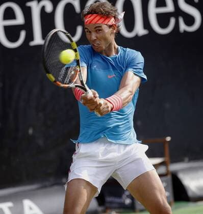 Rafael Nadal (ESP) . Tennis Mercedescup ATP Tennis Herren Tour Stuttgart 2015 . Stuttgart, GER, 07.02.2015, 20. Spieltag Fussball-Bundesliga 2014-2015.