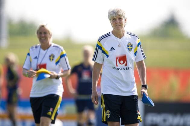 June 11, 2015 - Winnipeg: Pia Sundhage - Fussball, Training Nationalteam Schweden. kod CS 57682 News - June 11, 2015  - ZUMAb138