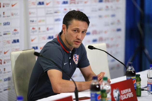 Aktuell Fußball, PK Nationalmannschaft Kroatien in Split Croatian national football team press conference PK Pressekonferenz 11.06.2015., Croatia, Split - Coach of the Croatian national football team Niko Kovac, and captain Darijo Srna held the press conference, ahead of tomorrow s qualifying match against Italy at Poljud. Niko Kovac.  IvoxCagalj PIXSELL