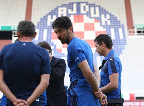 Aktuell Fußball, Training Nationalmannschaft Italien in Split Italian national football team training 11.06.2015., Croatia, Split - Training of the Italian national football team in preparation for tomorrow s qualifying match with Croatia on Poljud. Gianluigi Buffon.  IvoxCagalj PIXSELL