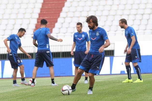 Aktuell Fußball, Training Nationalmannschaft Italien in Split Italian national football team training 11.06.2015., Croatia, Split - Training of the Italian national football team in preparation for tomorrow s qualifying match with Croatia on Poljud. Andrea Pirlo.  IvoxCagalj PIXSELL