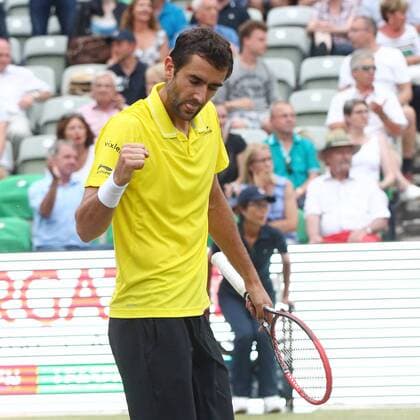 Marin Cilic ( CRO ) nach dem Sieg Mercedes Cup, Tennis, ATP Tennis Herren World Tour, 12.06.2015, Foto:Langer Eibner Copyright: Langer Eibner-Pressefoto EP_HLR