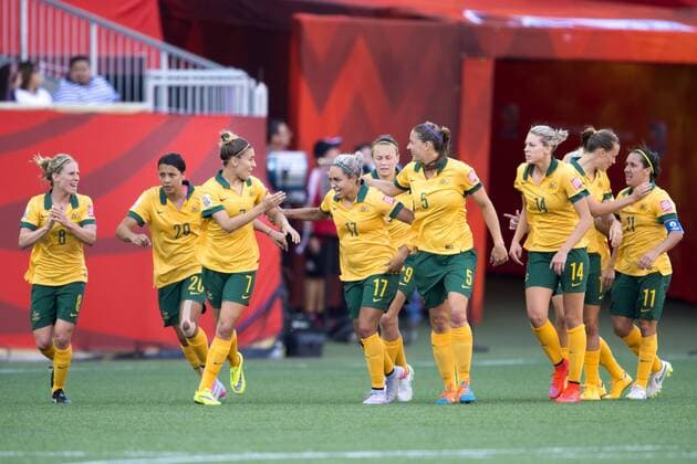 June 12, 2015 - Winnipeg - 150612 Australiens Kyah Simon - WM Australien - Nigeria - ..Foto: CarlSandin BILDBYRAN kod CS 57684 News - June 12, 2015  - ZUMAb138