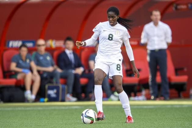 June 12, 2015 - Winnipeg - 150612 Nigerias Asisat Oshoala - WM Australien - Nigeria - ..Foto: CarlSandin BILDBYRAN kod CS 57684 News - June 12, 2015  - ZUMAb138
