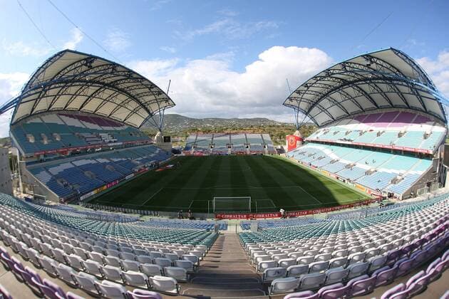 13.06.2015, xjfx, Fussball EM Qualifikation 2016, Gibraltar - Deutschland, v.l. Estadio do Algarve
