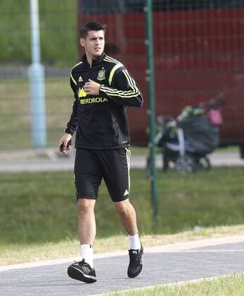 Aktuell Fußball, Training Nationalteam Spanien Morata. Spain s training session. In this picture, Morata. xPABLOGARCIAx 