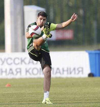 Aktuell Fußball, Training Nationalteam Spanien Morata. Spain s training session. In this picture, Morata. xPABLOGARCIAx 