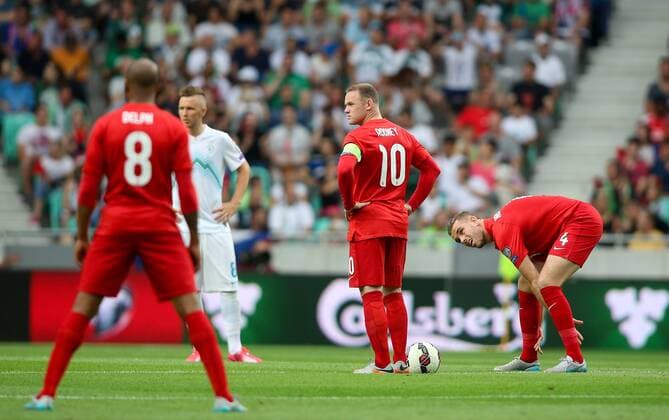 SOCCER - UEFA EURO EM Europameisterschaft Fussball 2016 quali, SLO vs ENG LJUBLJANA,SLOVENIA,14.JUN.15 - SOCCER - UEFA European Championship EM Europameisterschaft 2016, European Qualifiers, international match Länderspiel Slovenia vs England. Image shows Wayne Rooney (ENG). GEPAxpictures xMaticxKlansek