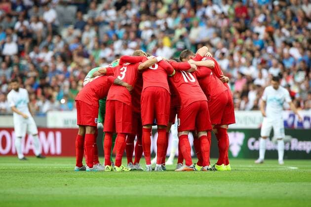 SOCCER - UEFA EURO EM Europameisterschaft Fussball 2016 quali, SLO vs ENG LJUBLJANA,SLOVENIA,14.JUN.15 - SOCCER - UEFA European Championship EM Europameisterschaft 2016, European Qualifiers, international match Länderspiel Slovenia vs England. Image shows Players of England. GEPAxpictures xMaticxKlansek