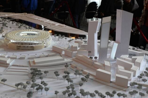 Präsentation des Modells für das neue Stadion des AS Rom andreaxstaccioli