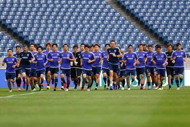 Japan team group Mannschaftsbild Totale (JPN), JUN 15, 2015 - Football Soccer : Japan national team Nationalteam Official Training Session at Saitama Stadium 2002 in Saitama, Japan. NoxThirdxPartyxSales  (ipha012130)