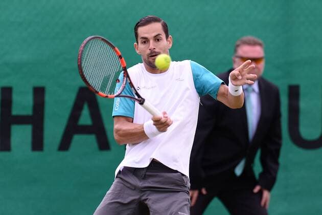 Tennis Gerry Weber Open 2015 am 16.06.2015 im Gerry Weber Stadion in Halle ( Westfalen ) Santiago Giraldo ( COL )