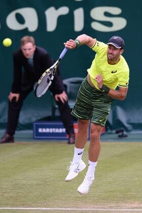 Tennis Gerry Weber Open 2015 am 16.06.2015 im Gerry Weber Stadion in Halle ( Westfalen ) Steve Johnson ( USA )