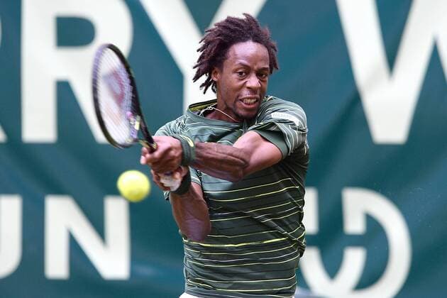 Tennis Gerry Weber Open 2015 am 16.06.2015 im Gerry Weber Stadion in Halle ( Westfalen ) Gael Monfils ( FRA )