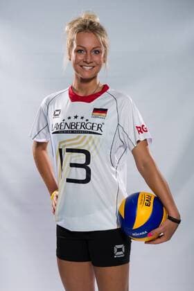 04.06.2015, Bundesleistungszentrum, Kienbaum Volleyball, Fotoshooting Nationalmannschaft Frauen Saskia Hippe ( 13 GER)