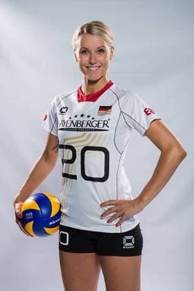 04.06.2015, Bundesleistungszentrum, Kienbaum Volleyball, Fotoshooting Nationalmannschaft Frauen Mareen Apitz ( 20 GER)