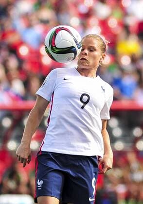 June 17, 2015: Forward Eugenie Le Sommer ( 9) of France scored two goals during the FIFA 2015 Women s World Cup Group F match between Mexico and France at Lansdowne Stadium in Ottawa, Canada. France won 5-0 to progress to the knockout stages. SOCCER: JUN 17 FIFA Women s World Cup - Group F - Mexico v France Icon15061700015 EDITORIAL USE ONLY