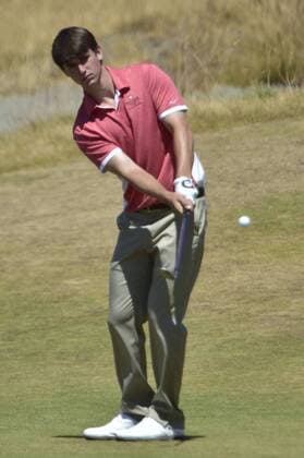 Aktuell Golf, US Open, Training June 17, 2015..Bryson Dechambeau (a) on the 17th green during a Wednesday practice round at the U.S. Open at CHAMBERS BAY, University Place, Washington. . .George Holland Cal Media. PGA Golf Herren Tour 2015: US Open Championship JUN 17 - ZUMAch4_