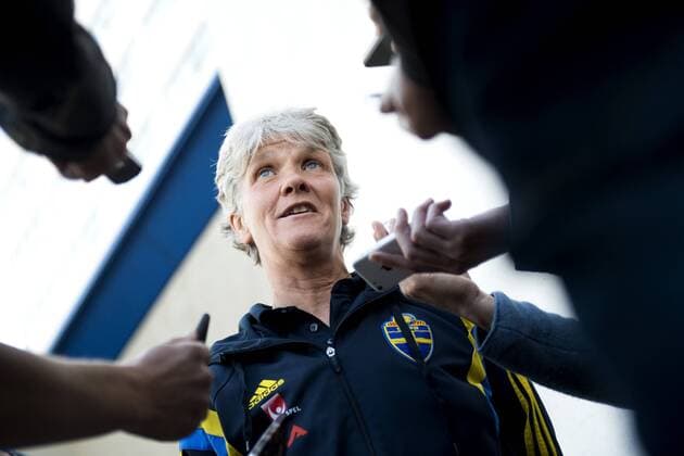 June 17, 2015 - Edmonton: Therese Sjögran - Interviews Nationalteam Schweden, Fussball Damen WM 2015.  - ZUMAb138