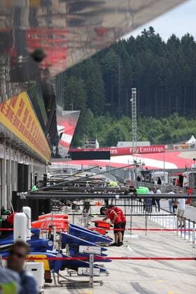 FORMULA 1 - GP of Austria 2015 SPIELBERG,AUSTRIA,18.JUN.15 - MOTORSPORTS, FORMULA 1 - Grand Prix of Austria, Red Bull Ring, preview. Image shows pit lane. GEPAxpictures xHaraldxSteiner