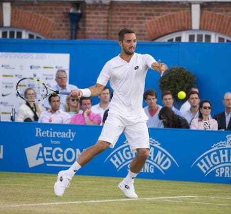 18.06.2015. London, England. Queens Aegon Championship Tennis. Viktor Troicki (SRB) in action during his match with Marin Cilic (CRO). xNigelxCookex  ActionPlus11632918
