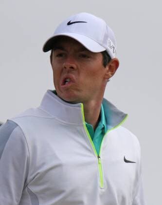 Rory McIlroy reacts to a shot in the first round of the 115th U.S. Open Championship at Chambers Bay on June 18, 2015 in University Place, Washington.  SEA20150618258 JIMxBRYANT