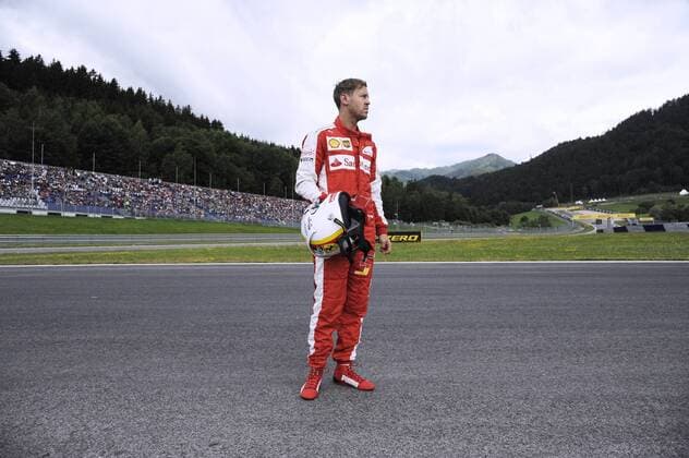 VETTEL Sebastian F1 Team Scuderia Ferrari Ausfall beim Training am Freitag Formel 1 Grand Prix von Oesterreich 2015 in Spielberg am 19. Juni 2015 