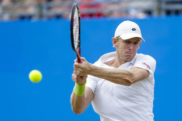 Aktuell Tennis, ATP Turnier im Queen s Club 19.06.2015. London, England. Queens Aegon Championship Tennis. Guillermo Garcia-Lopez (ESP) versus Kevin Anderson (RSA), Quarter Final match. Kevin Anderson in action xCraigxMercerx  ActionPlus11633118