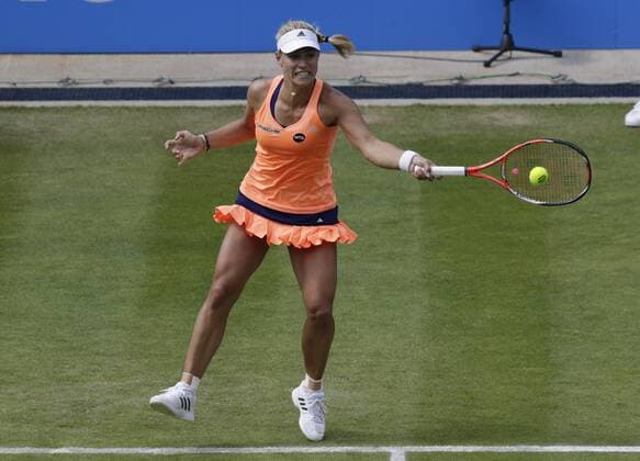 19.06.2015. Birmingham, England. Aegon Classic Tennis Tournament. Angelique Kerber (Ger) in quarter final action against Katerina Siniakova (Cze). Kerber won in straight sets 6-2, 6-4. xAlanxMartinx  ActionPlus11633162