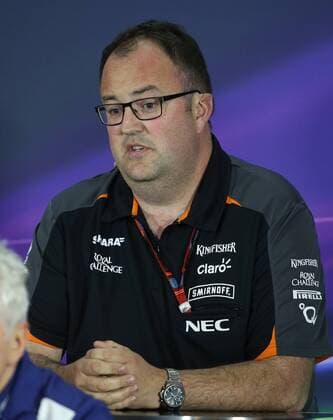 FORMULA 1 - GP of Austria 2015 SPIELBERG,AUSTRIA,19.JUN.15 - MOTORSPORTS, FORMULA 1 - Grand Prix of Austria, Red Bull Ring, free practice, press conference PK Pressekonferenz Image shows Tom McCullough (Force India). GEPAxpictures xHaraldxSteiner