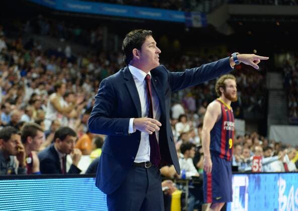 Aktuell Basketball, Spanien, Finale, Real Madrid - FC Barcelona ESPANA - MADRID 19 JUN: Primer partido baloncesto playoff final, Liga Endesa 2014 15, Bayclard (Madrid). 19 de Junio de 2015 (Madrid). (Isa Saiz Cordon Press). 