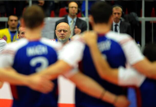 Czech team head coach Zdenek Smejkal during the match of the group D of the Volleyball World League Czech Republic vs France in Ceske Budejovice, Czech Republic, June 19, 2015. (CTKxPhoto VaclavxPancer) CTKPhotoP201506190884801  VPC_05